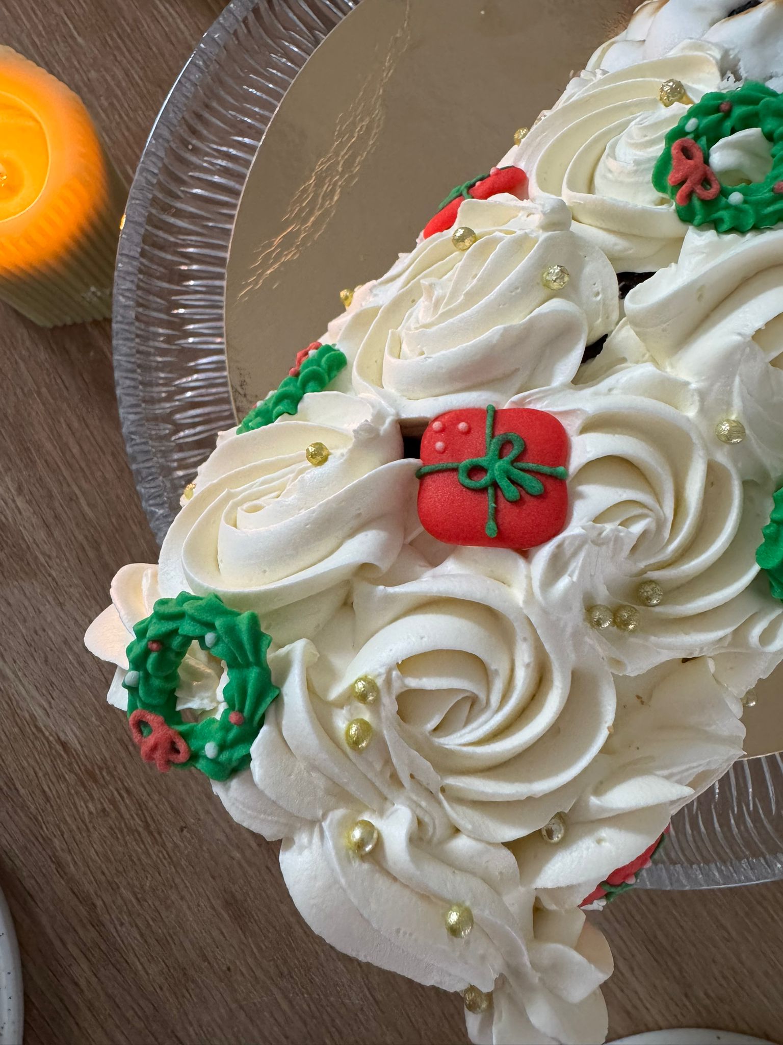 Kerst buche - chocoladecake met speculoosvulling