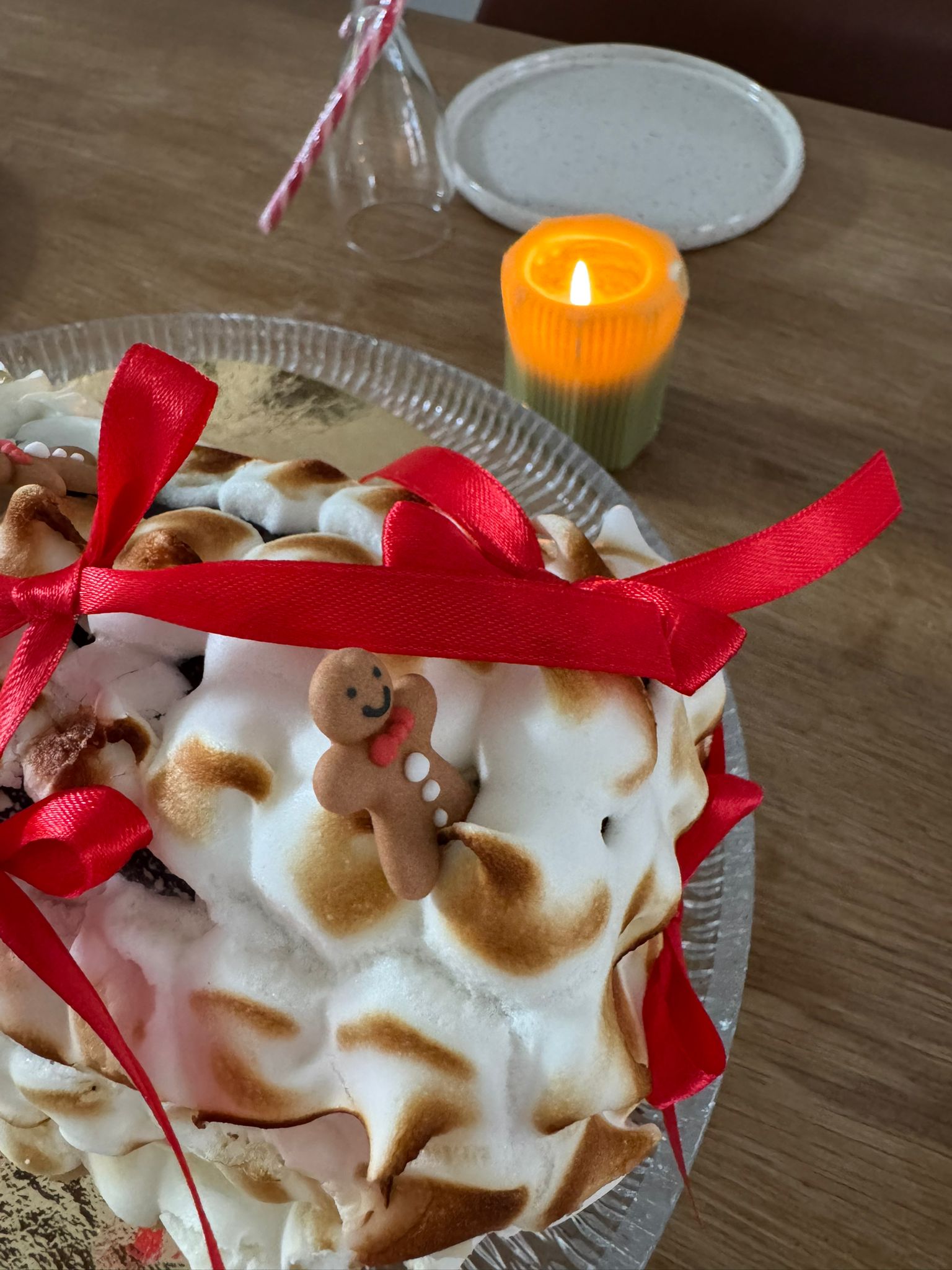 Kerst buche - chocoladecake met frambozenvulling