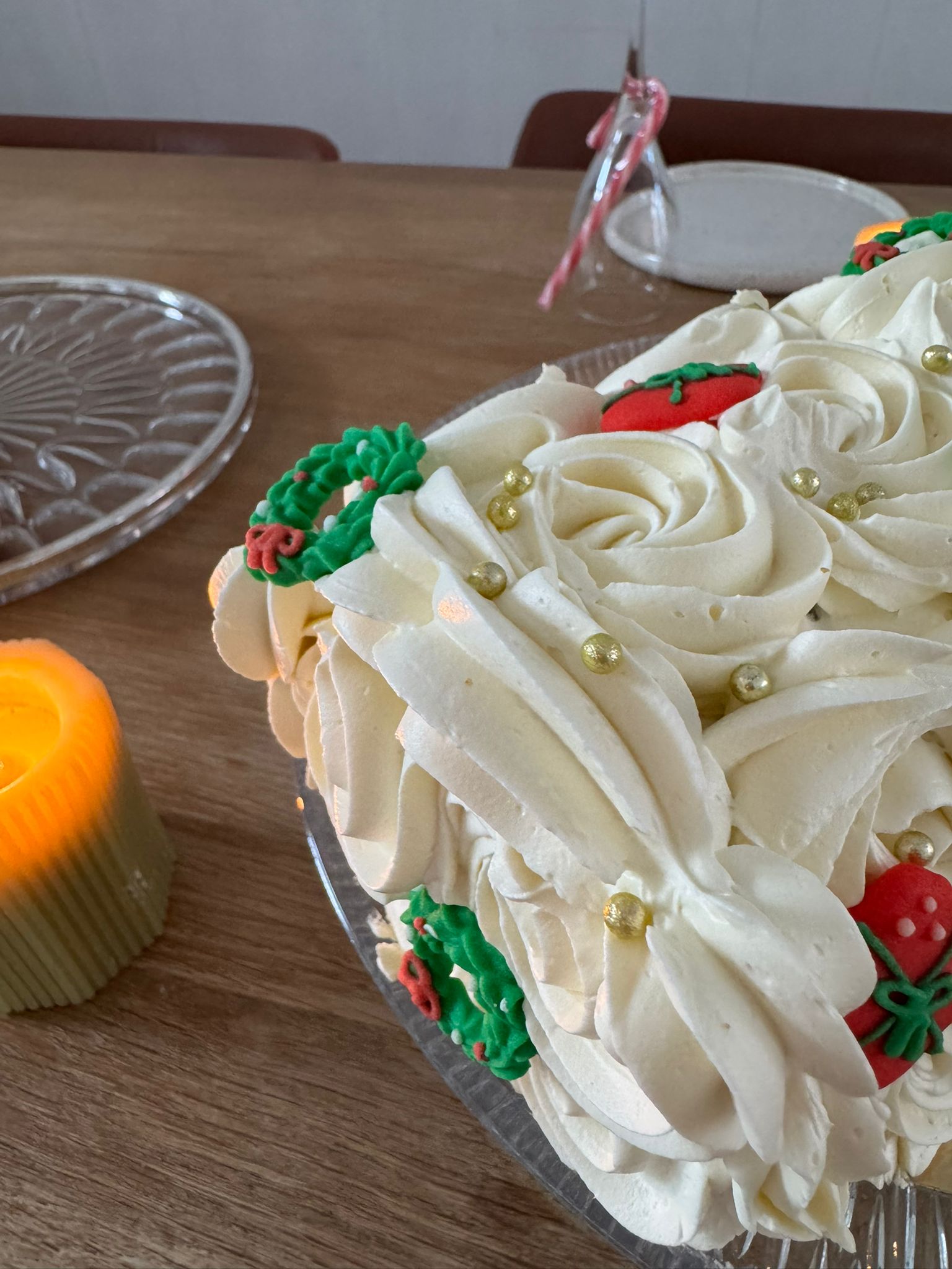 Kerst buche - chocoladecake met speculoosvulling